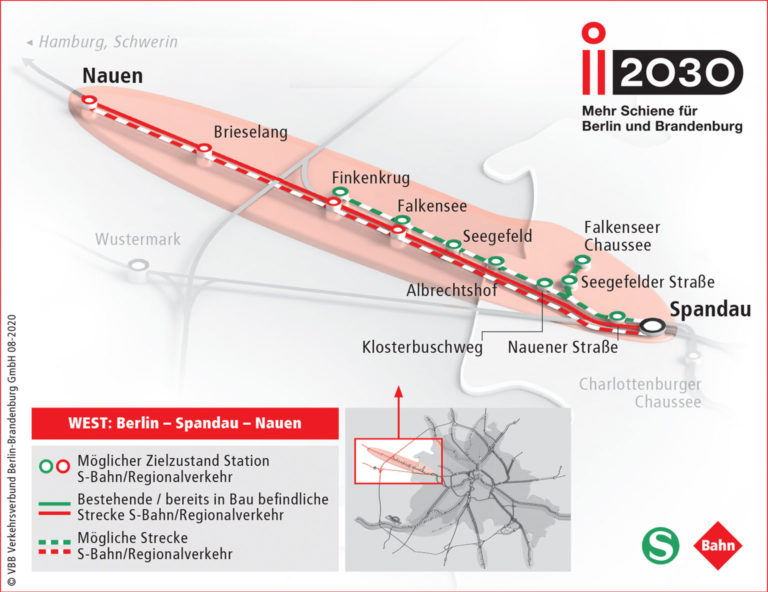 zusätzliche Gleise für S-Bahn, Regional- und Fernverkehr