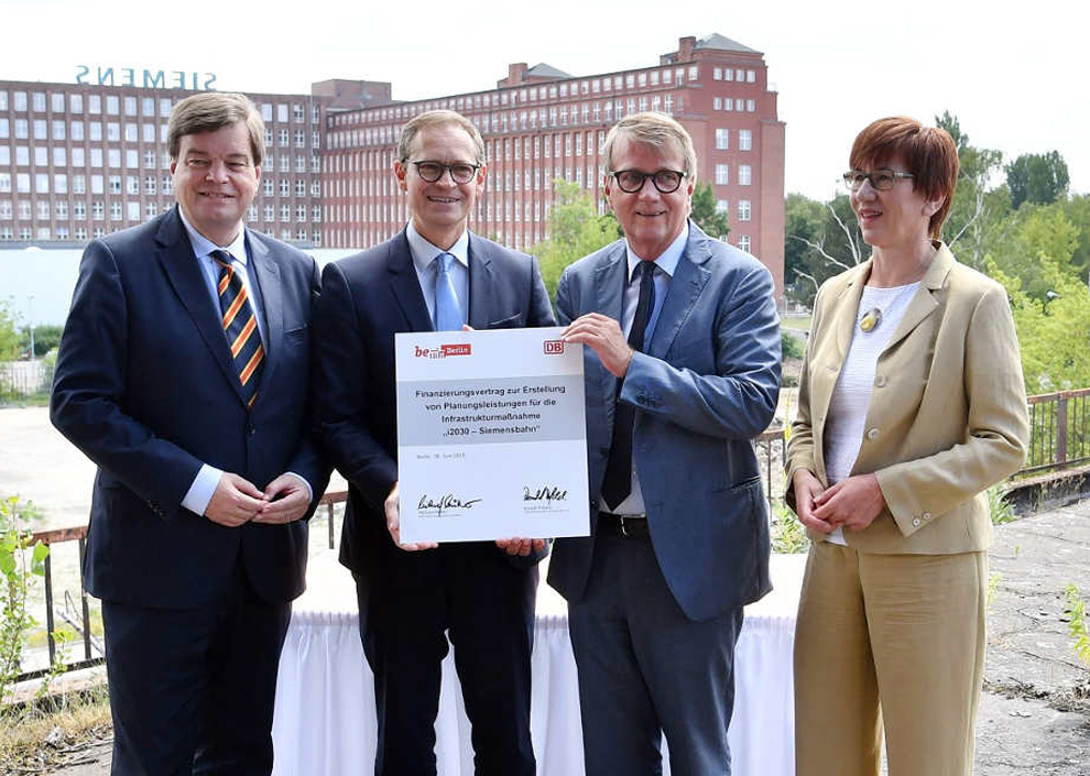 Berlin und Deutsche Bahn vereinbaren Finanzierung für vorgezogene Planungsleistungen zur schnellen Reaktivierung der Siemensbahn • i2030-Projekt stärkt Berliner Nahverkehr (Foto: DB)