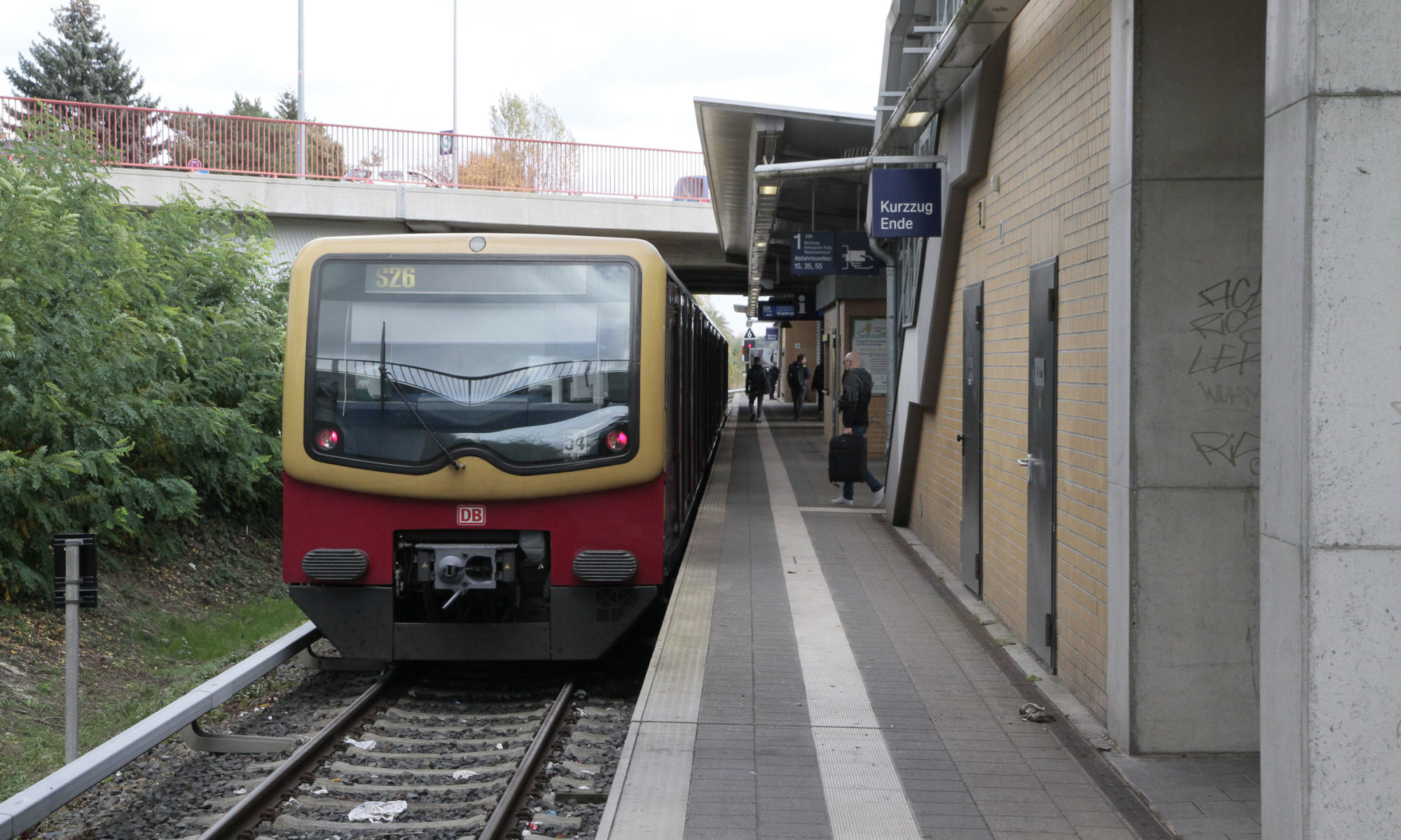 S-Bahn an heutiger Endhaltestelle Teltow Stadt, Foto VBB