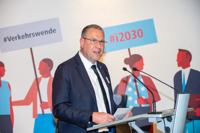 Eröffnung der i2030-Ausstellung mit Rainer Genilke, Staatssekretär im Brandenburger Ministerium für Infrastruktur und Landesplanung, Foto VBB