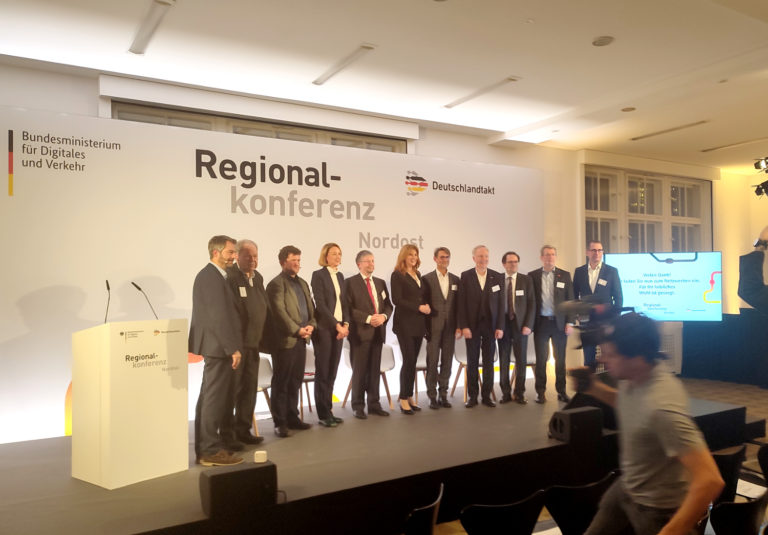 Deutschlandtakt Regionalkonferenz Nordost, mit Vertreter*innen des Bundes und der Länder Berlin, Brandenburg und Sachsen, Foto VBB