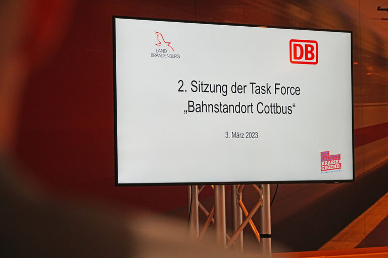 Taskforce Cottbus treibt Schienenausbau zwischen Berlin und Cottbus voran, Foto: Deutsche Bahn AG, Volker Emersleben