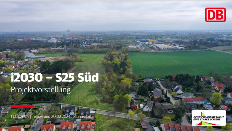 i2030-Infoveranstaltungen in Teltow und Stahnsdorf, Foto DB InfraGO AG