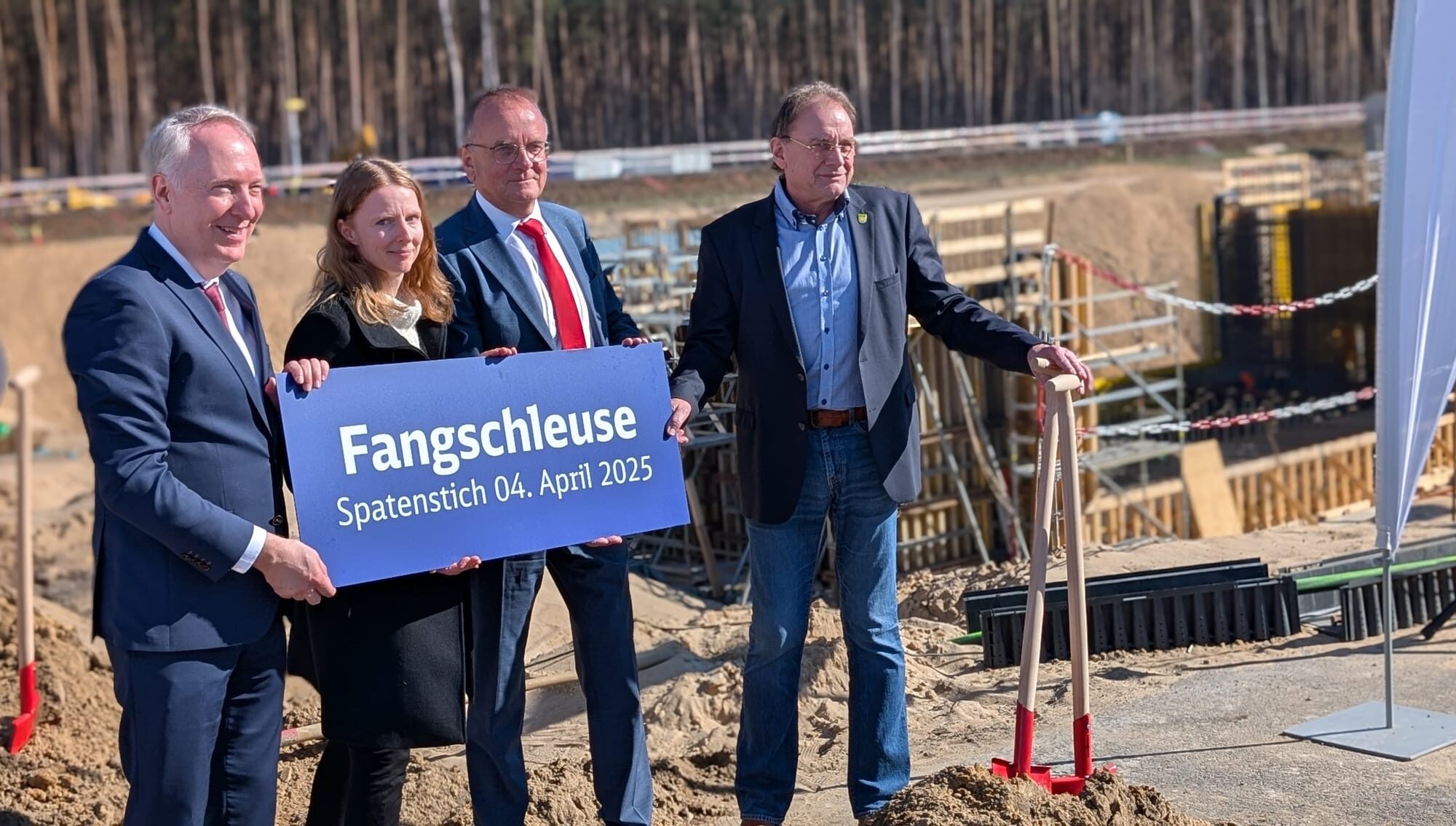Spatenstich für die neue RE1-Station Fangschleuse, Foto: MIL