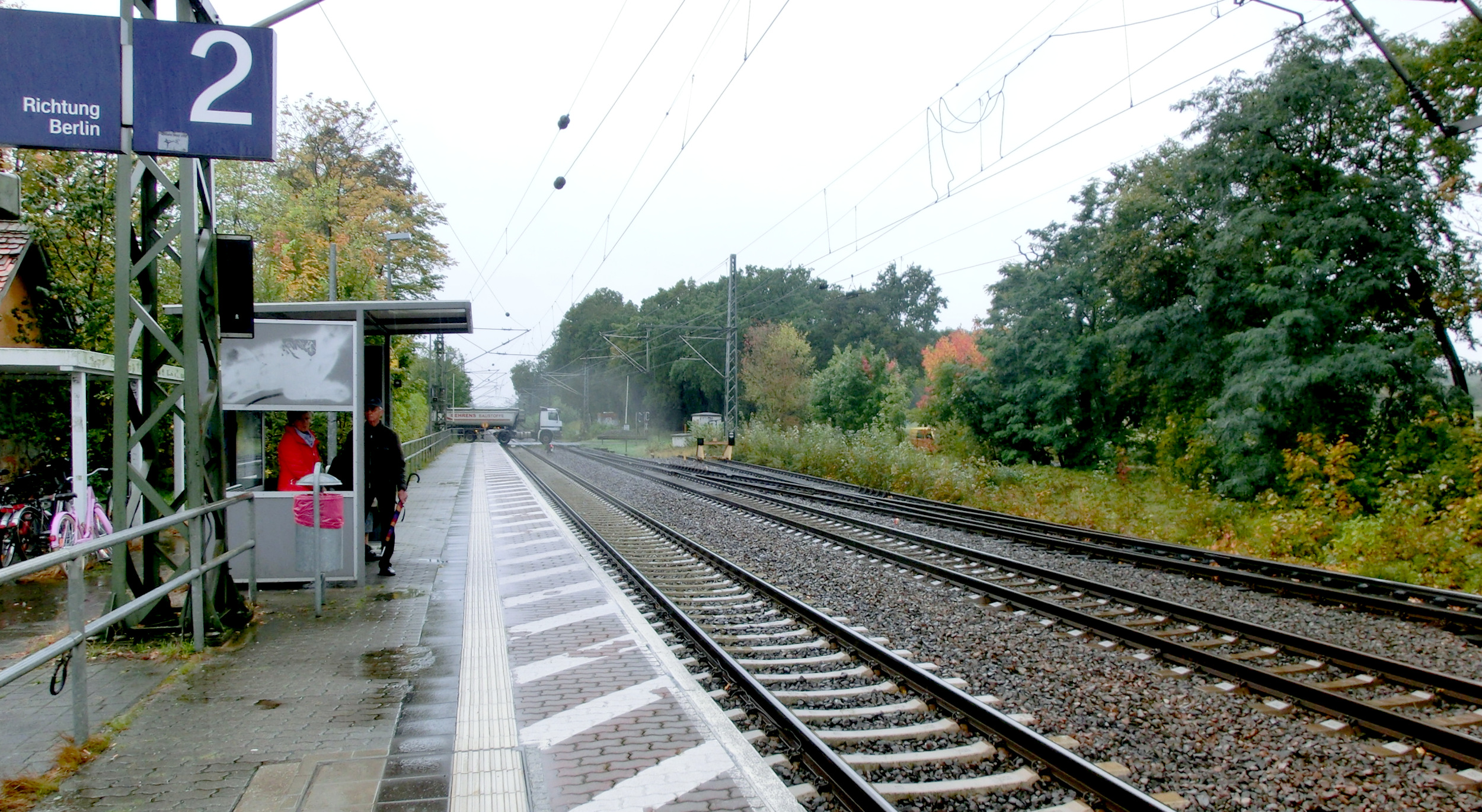 Bahnsteig Gleis 2 in Groß Kreutz, Foto: VBB