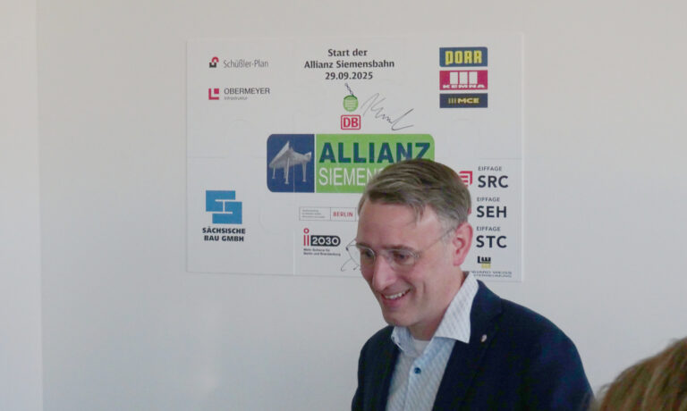 Das Partnerschaftsmodell Siemensbahn sichert die effiziente Zusammenarbeit für Planung und Bau bis zur Umsetzung 2029 ab, Foto: VBB, Stapf