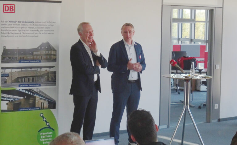 Das Partnerschaftsmodell Siemensbahn sichert die effiziente Zusammenarbeit für Planung und Bau bis zur Umsetzung 2029 ab, Foto: VBB, Stapf