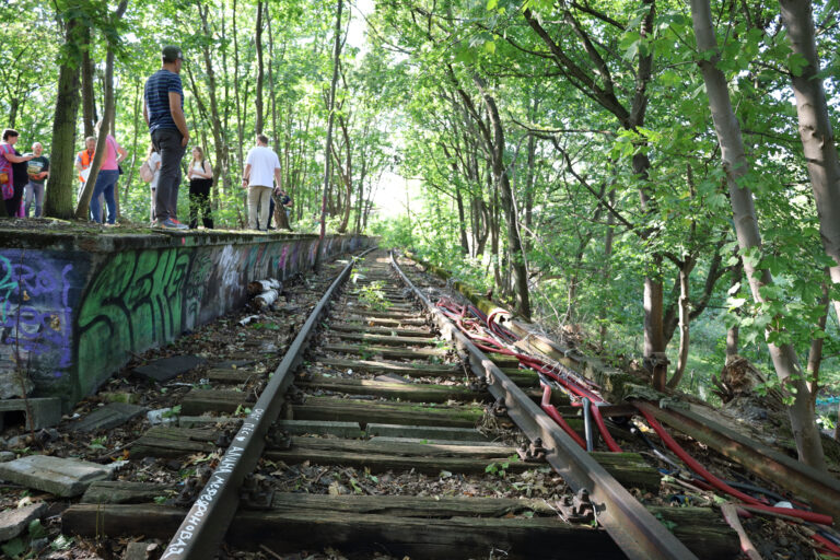 Begehung der Siemensbahn zum Tag der Schiene, die Bahn soll mit dem Projekt i2030 reaktiviert werden, Foto: VBB GmbH, Fülling