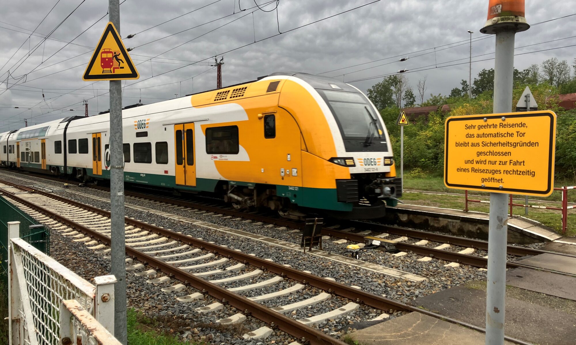 RE1-Halt an der Verkehrsstation Ziltendorf, Foto: DB InfraGO AG