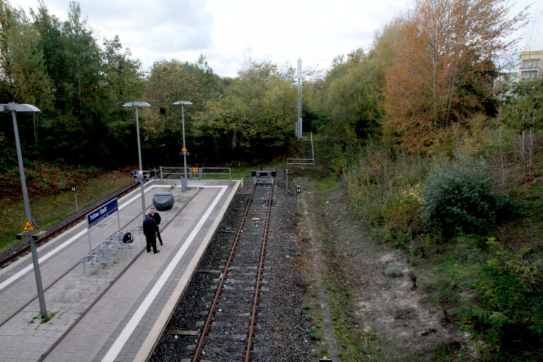 Derzeitiger Endhaltepunkt der S-Bahnline S25 Süd in Teltow Stadt, Foto VBB GmbH