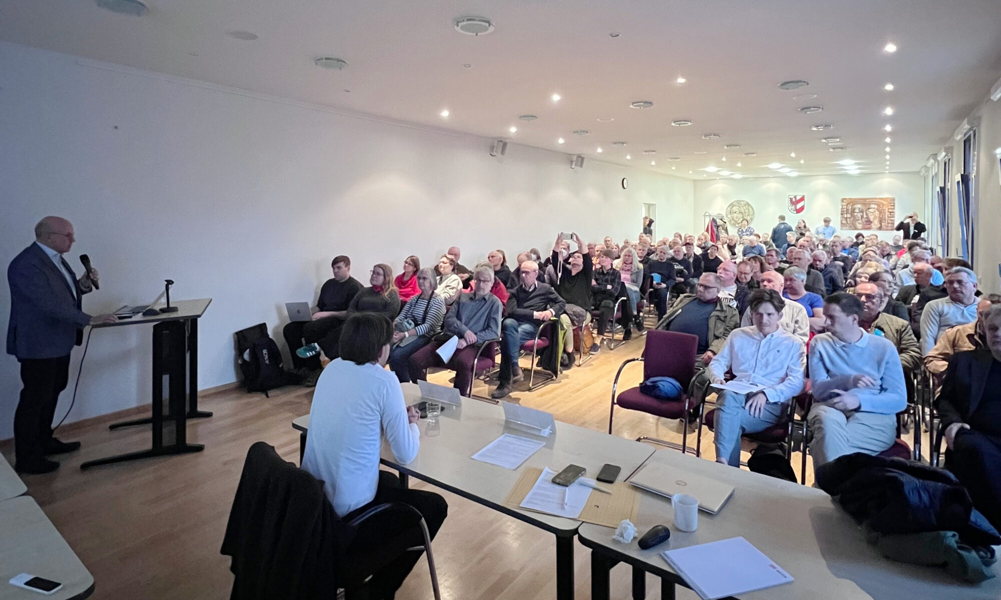 130 Gäste kamen zur Infoveranstaltung vom i2030-Projekt der S-Bahnverlängerung der S25 nach Stahnsdorf, Foto Gemeinde Stahnsdorf