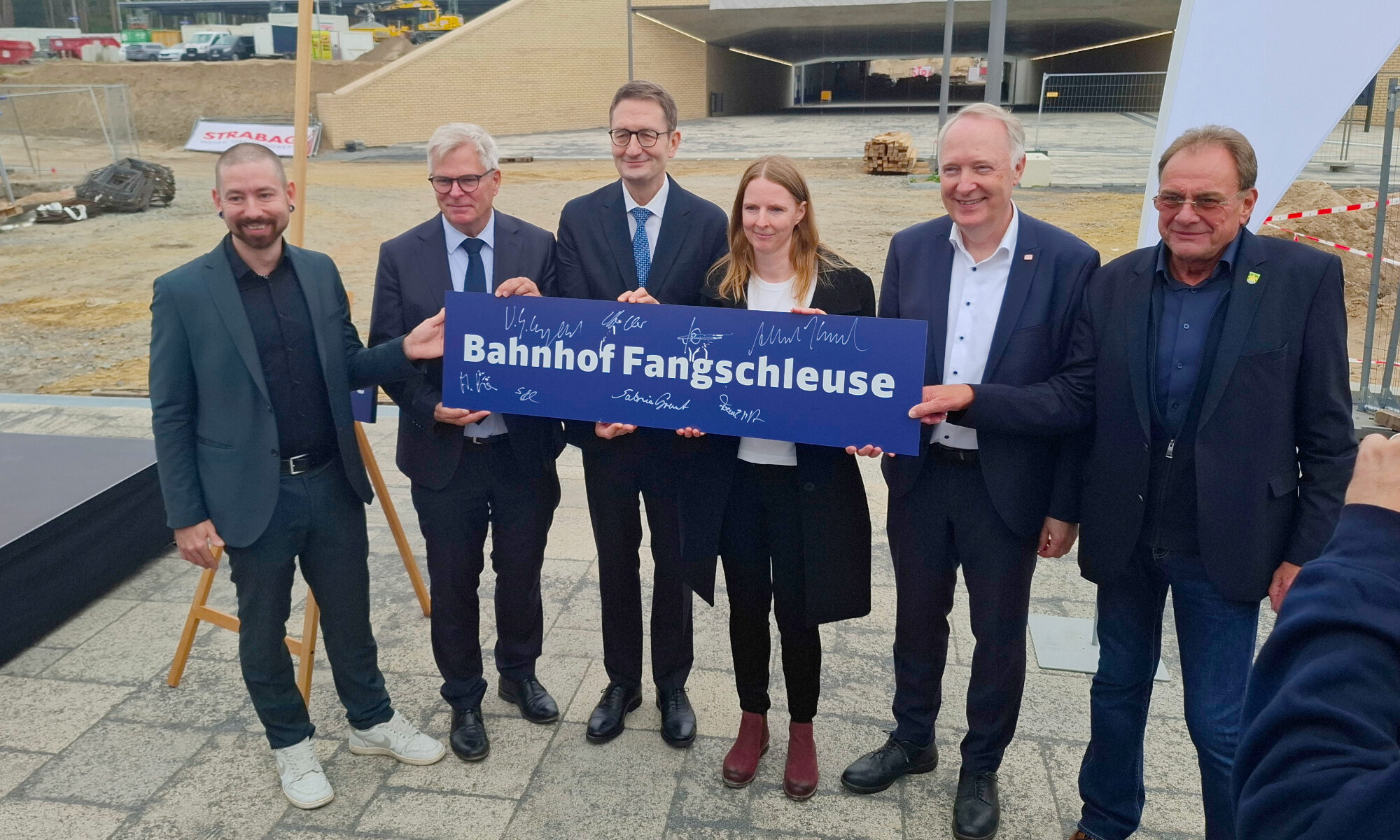 Offizielle Eröffnung des neuen Bahnhofs Fangschleuse, Foto: VBB/Stapf
